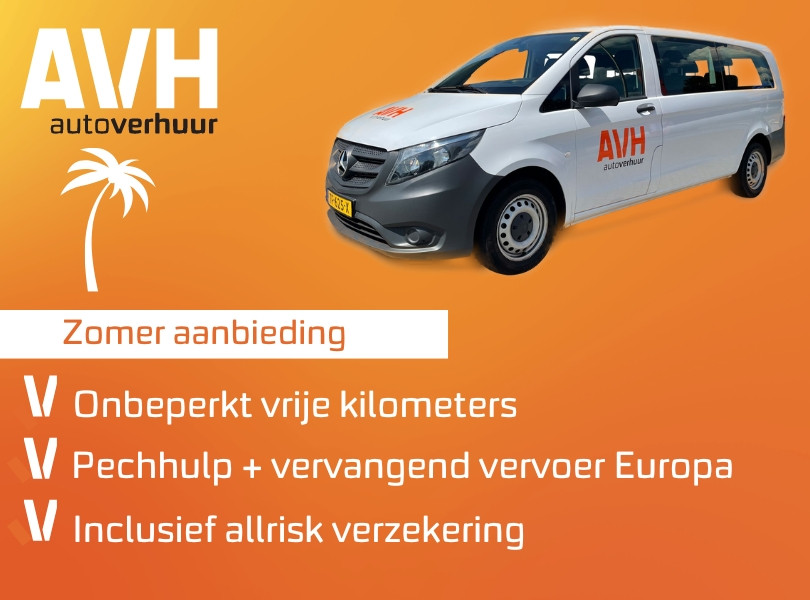 zomeraanbieding AVH Autoverhuur