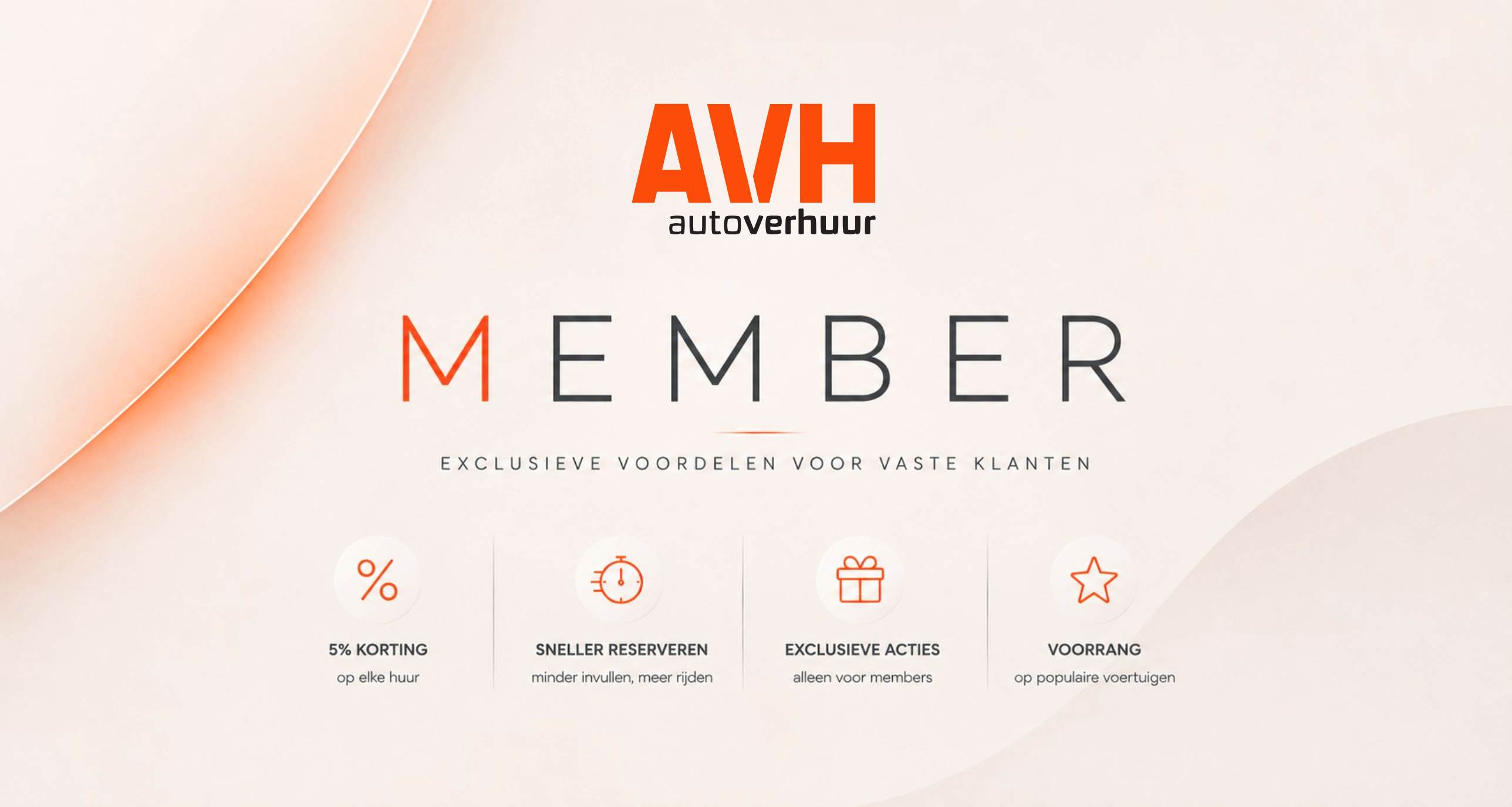 Member account aanvragen AVH Autoverhuur