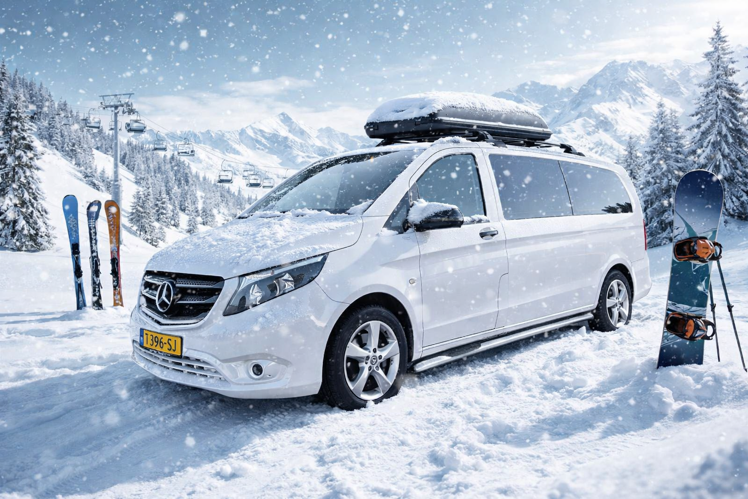 Wintersport aanbieding personenbus