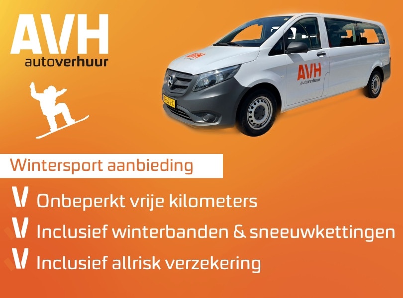 wintersport aanbieding AVH Autoverhuur